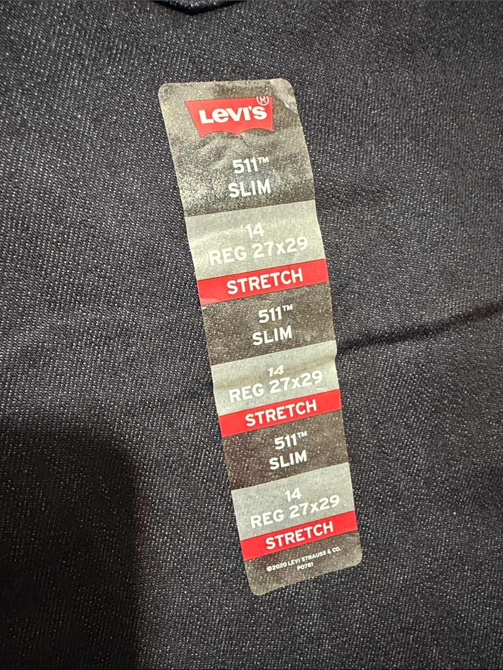 Levi's Slim Jeans in Dark Indigo with Contrast Stitching - Picture 2 of 7